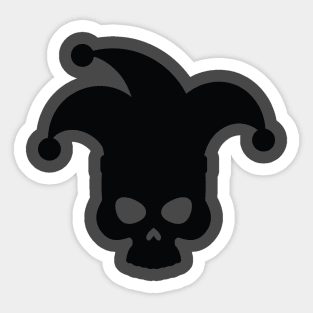 Jester Skull Sticker